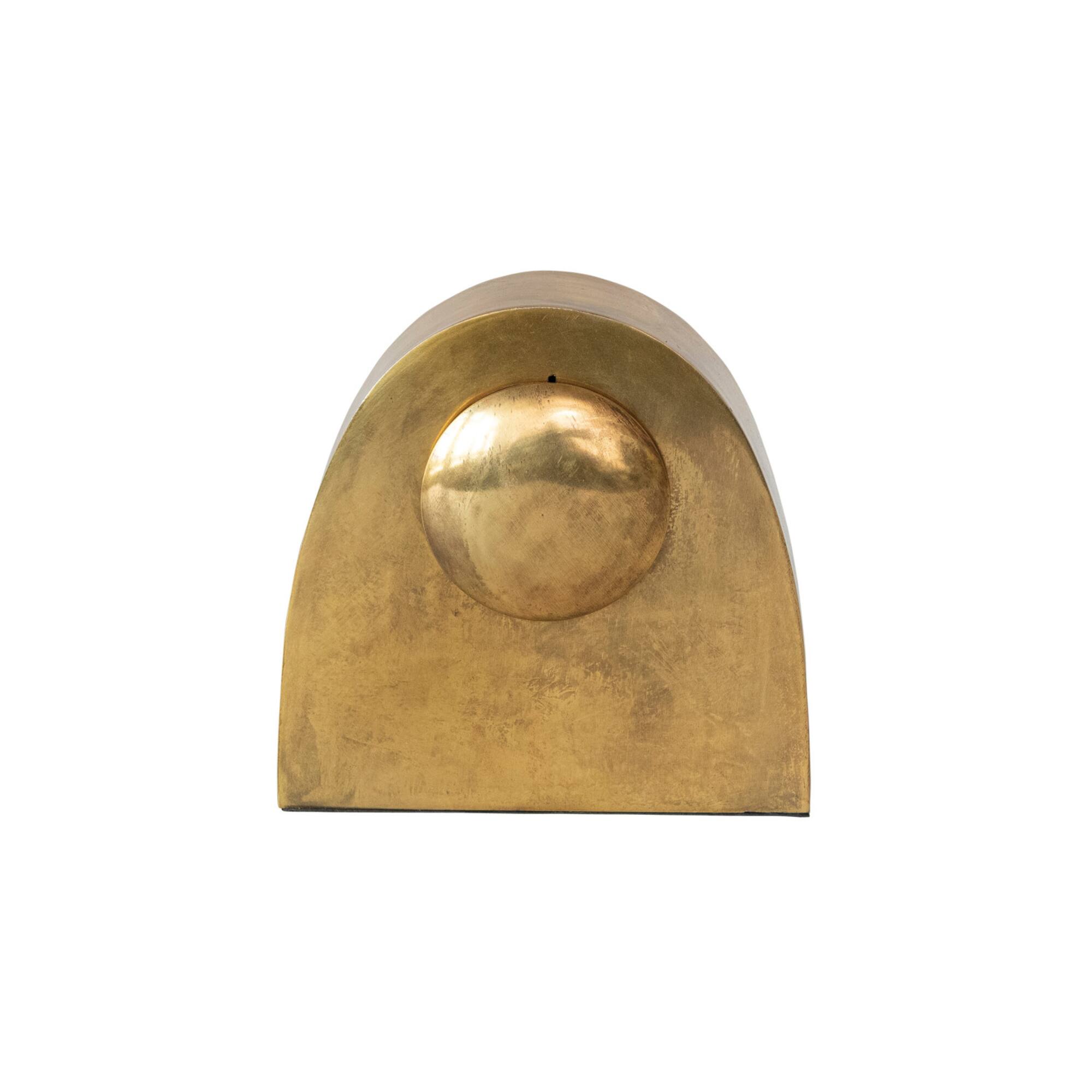 Hello Honey® 7" Antique Gold Metal Mantel Display Clock